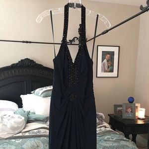 Navy cocktail Bcbgmaxaria dress